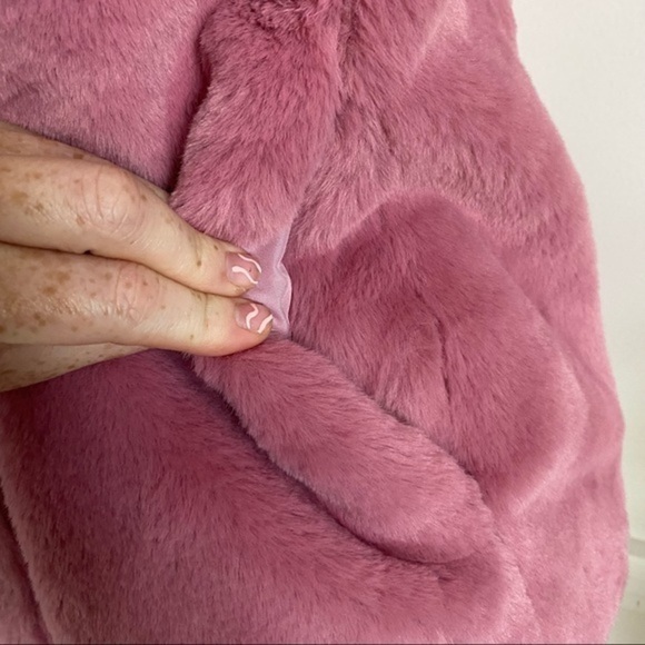 J. Crew • Gauva Berry Pink Faux Fur Vest - Picture 7 of 10